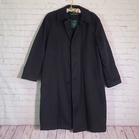 Jean-Paul Germain Elements All Weather Coat Trench Dress Black Size 40S - Picture 3 of 17